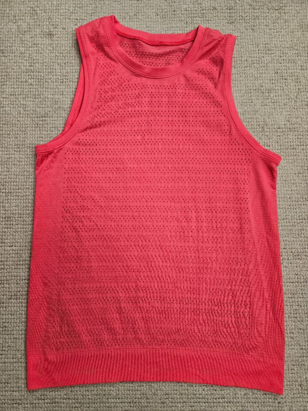 Lululemon Breeze By Muscle Tank Top Pink est. Size 6 - Workout Athletic Active
